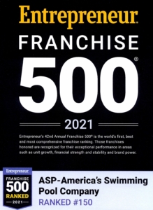 ASP - America's Swimming Pool Company Ranked in 2021 Entrepreneur Magazine Franchise 500
